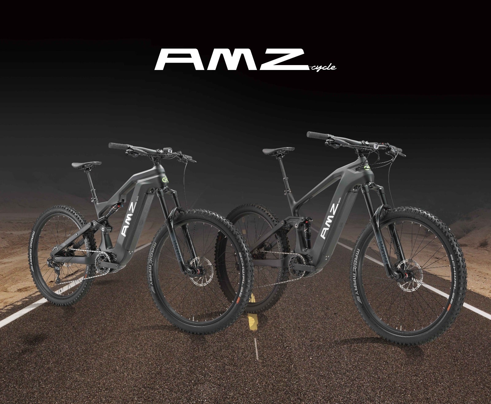 AMZ TS2401 - 11 Speed Carbon Fiber Electric Mountain Bike Bafang 48V 500W Motor Ebike (960WH - 125NM)