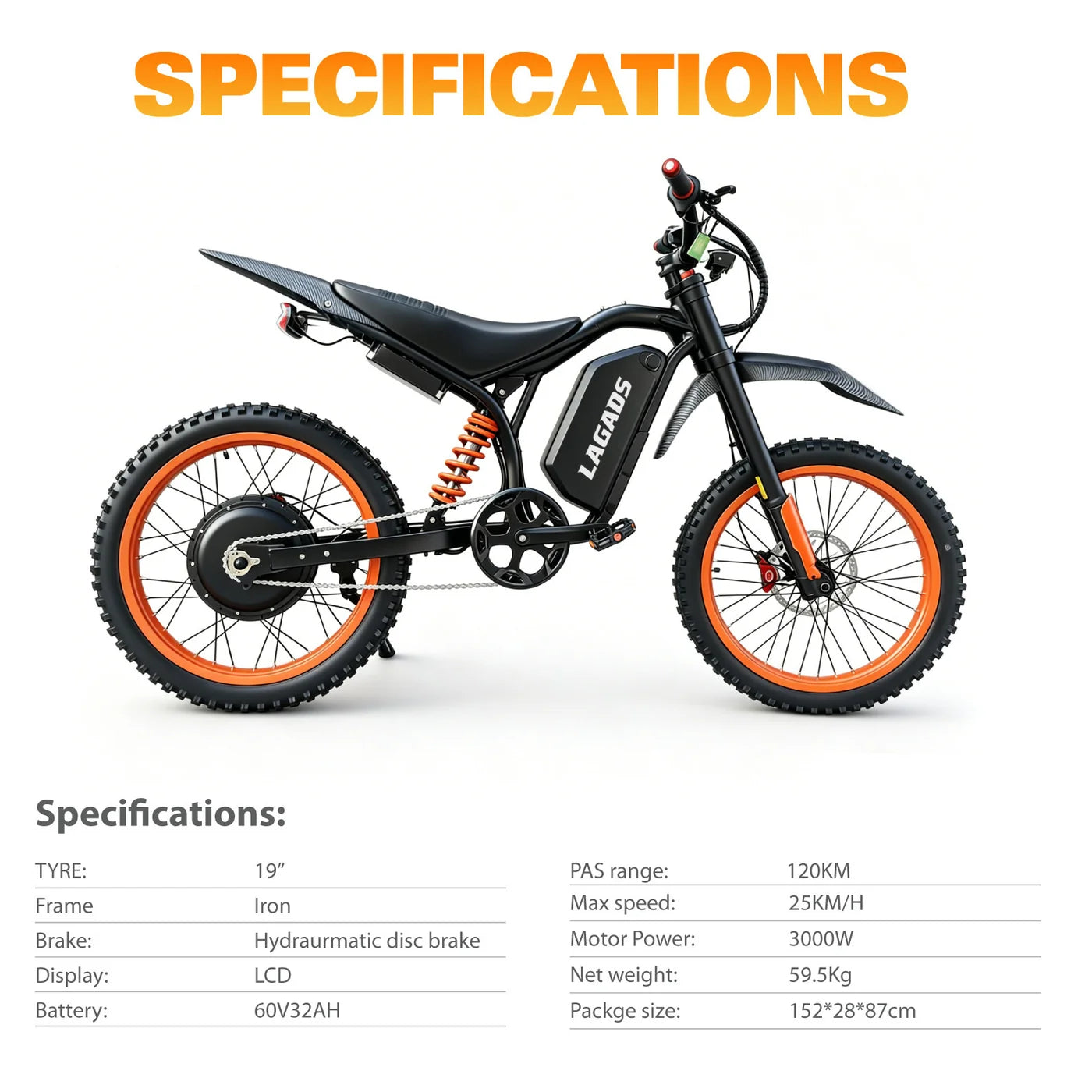 LAGADS sports ebike JD20 Max