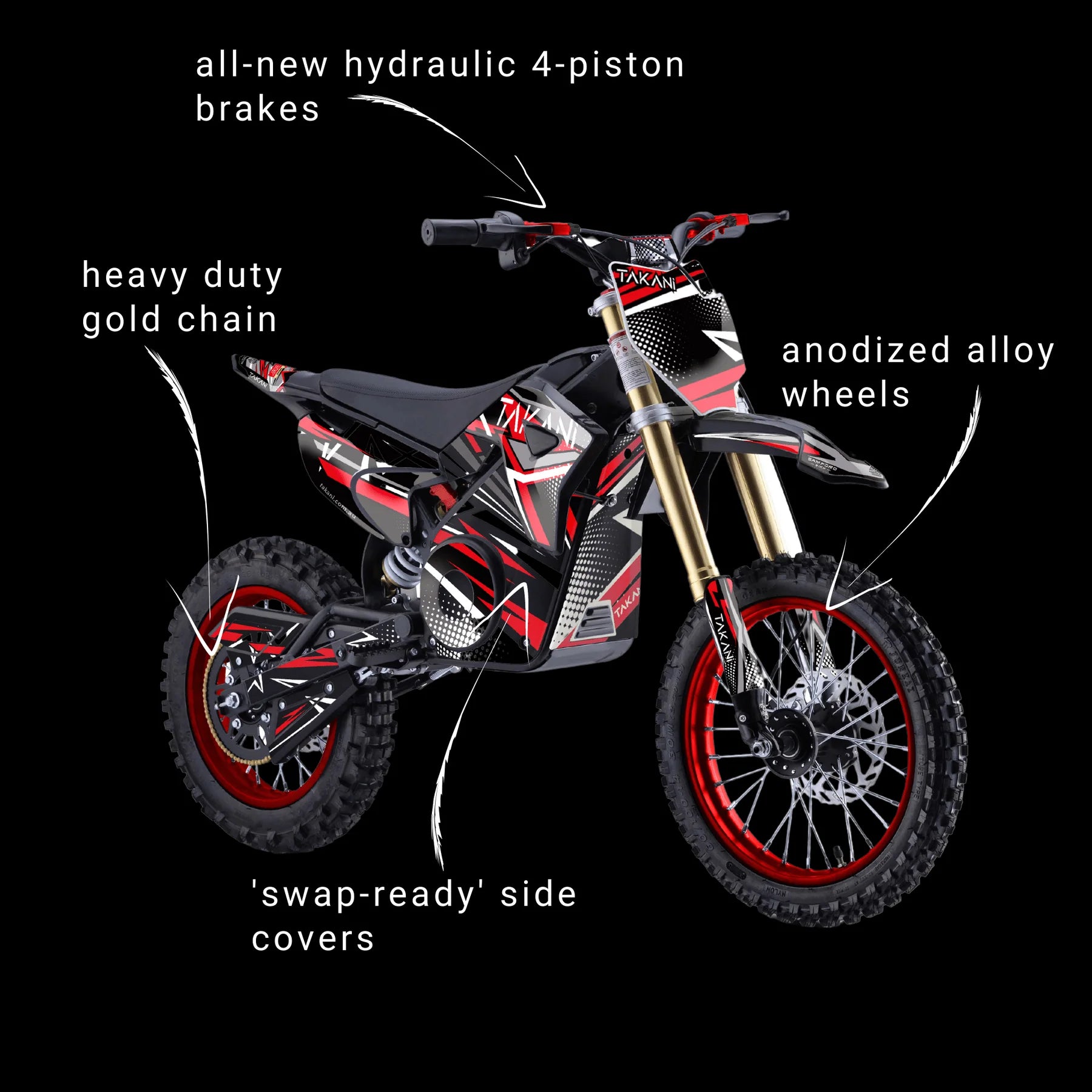 2000W Kids Electric Dirt Bike TK1412-20 (seat height 680mm)