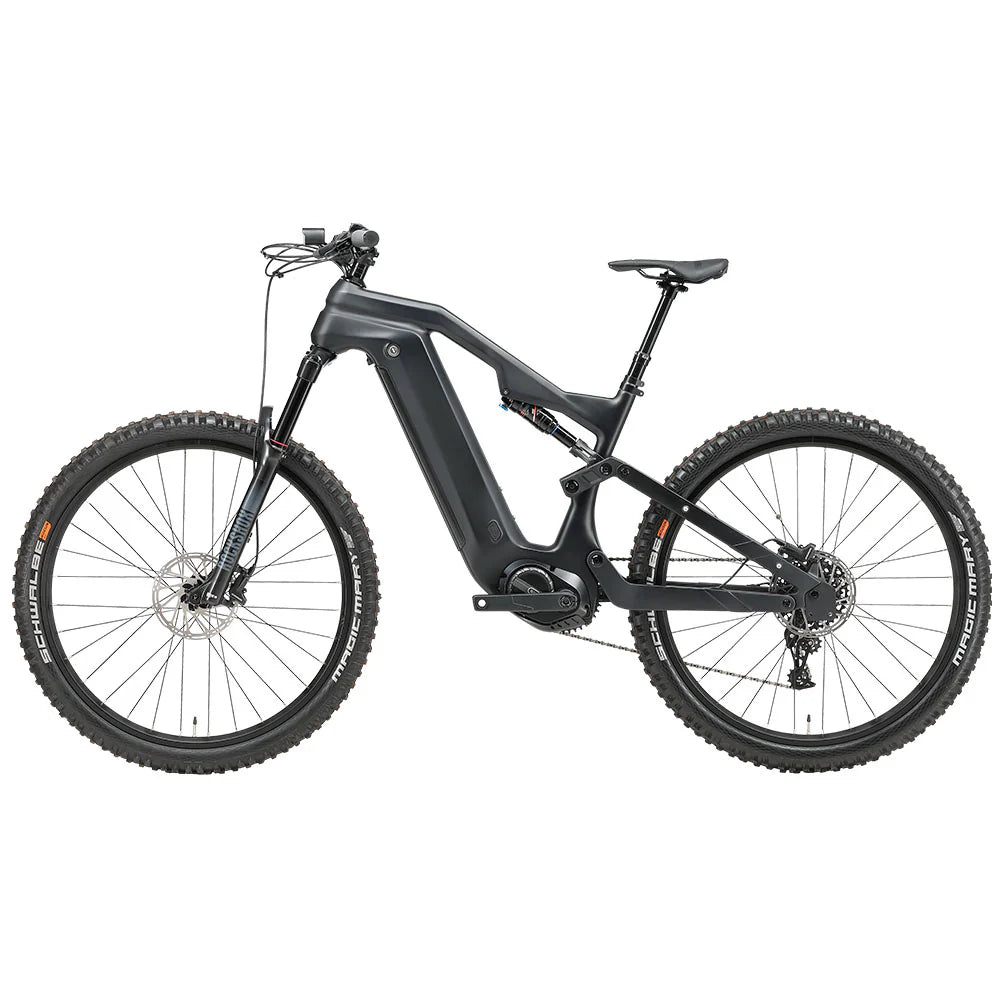 AMZ TS2401 - 11 Speed Carbon Fiber Electric Mountain Bike Bafang 48V 500W Motor Ebike (960WH - 125NM)