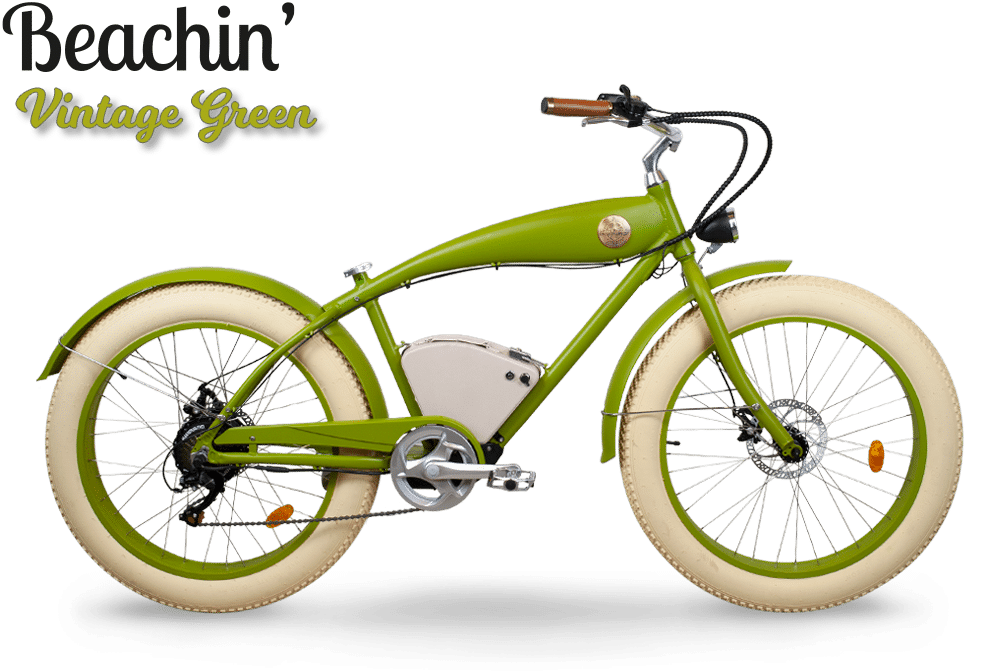 Beachin Rayvolt (Vintage Green) -  Ebikeboys