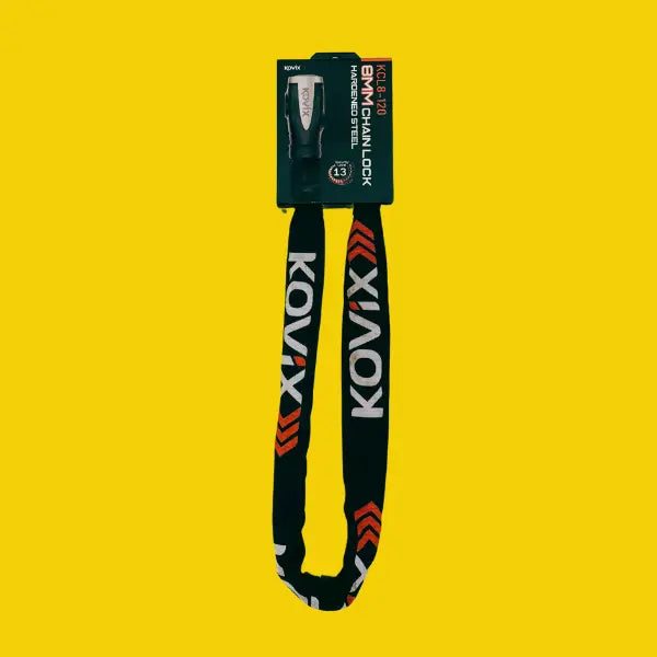 KOVIX ALLARMATE, Heavy Duty Alarmed Chain Lock, 8mm Dia Link, 110cm long
