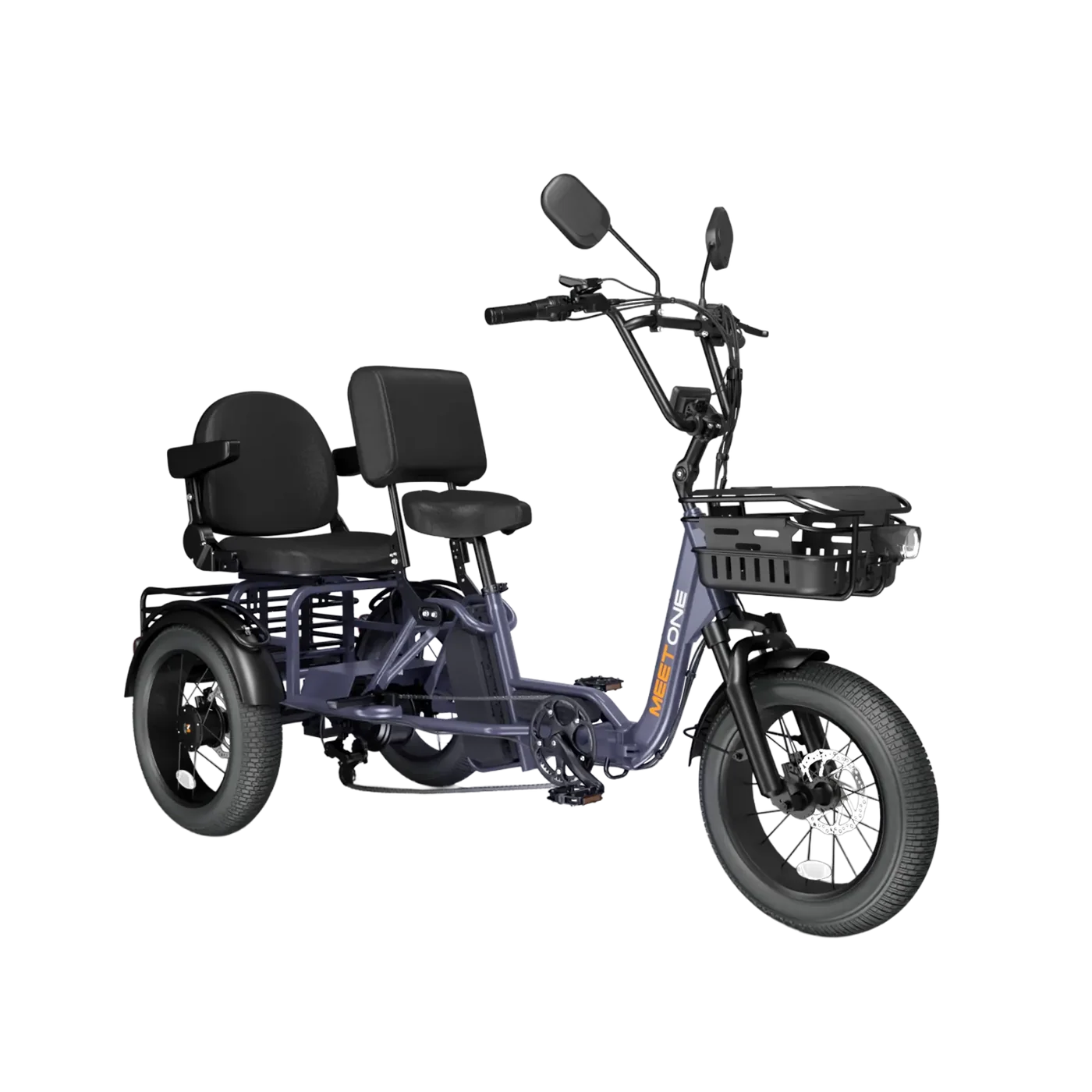 Meet One Pair Electric Trike with Passenger Seat