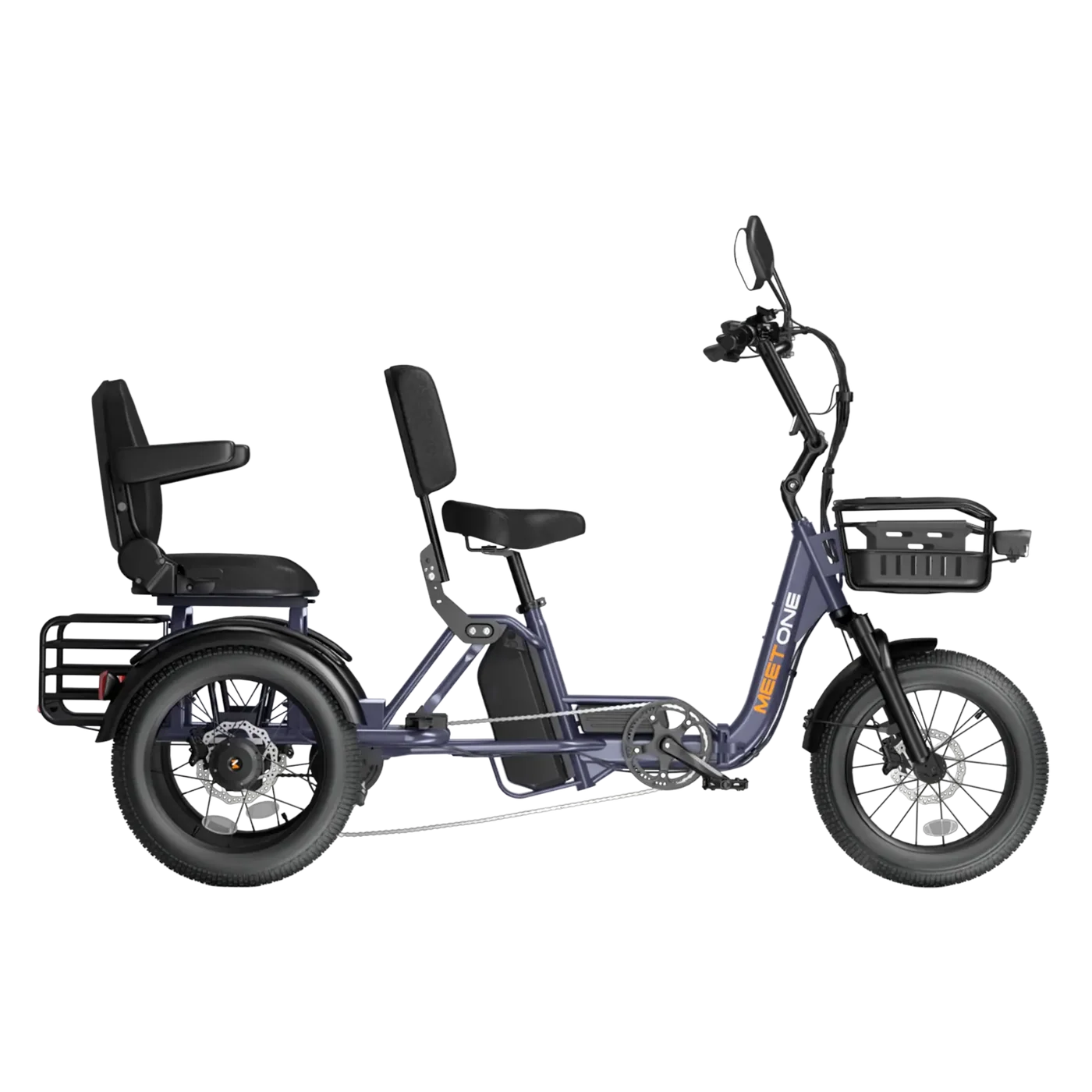 Meet One Pair Electric Trike with Passenger Seat