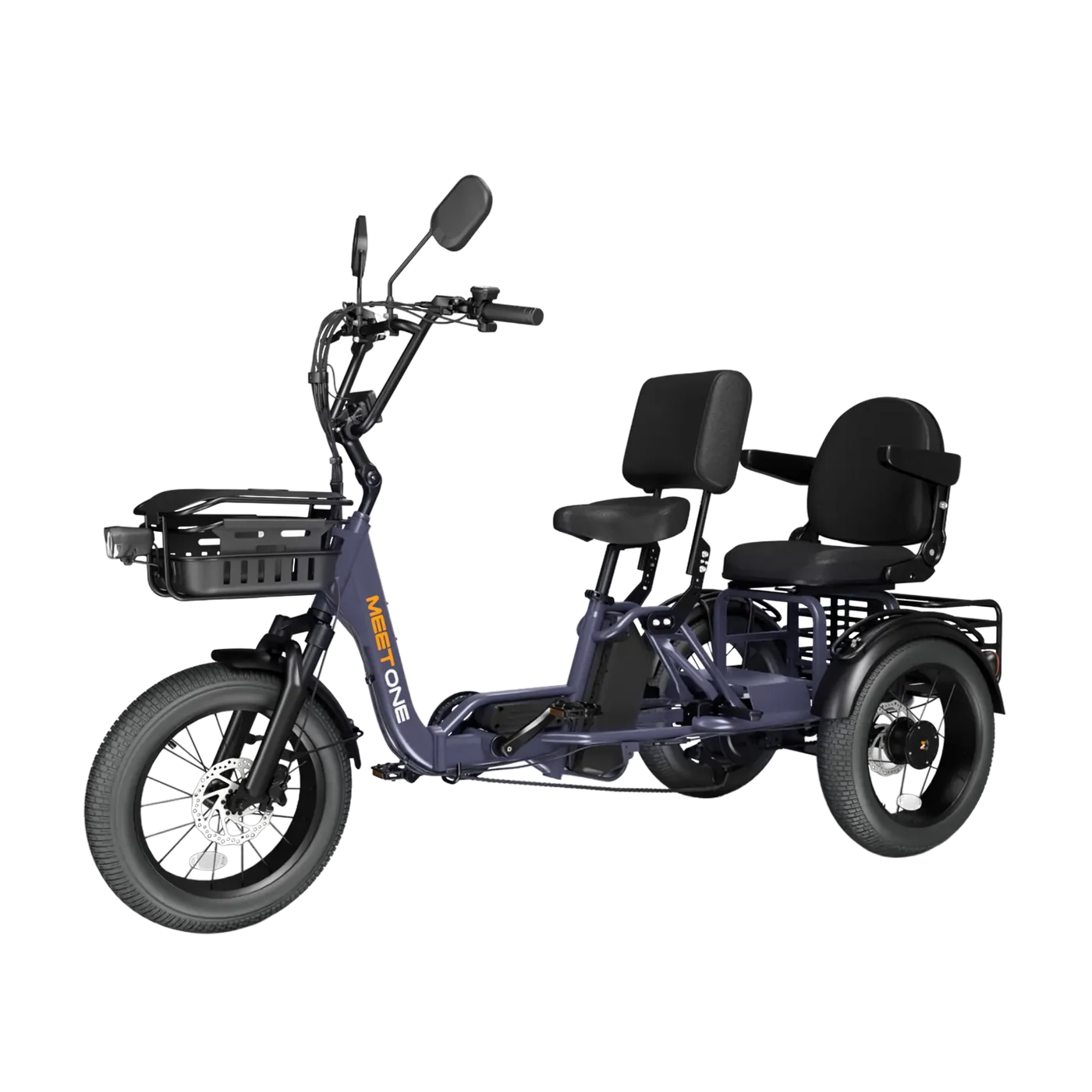 Meet One Pair Electric Trike with Passenger Seat