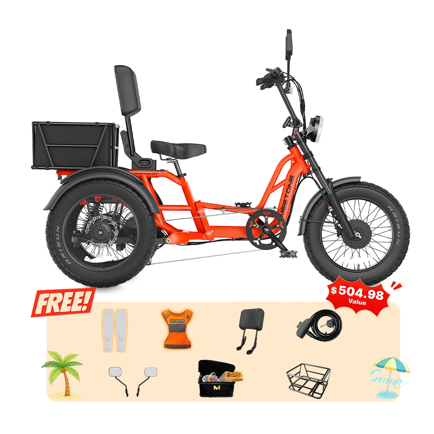 Meet   One   Tour   2.0   Dual   Motor   Electric   Trike