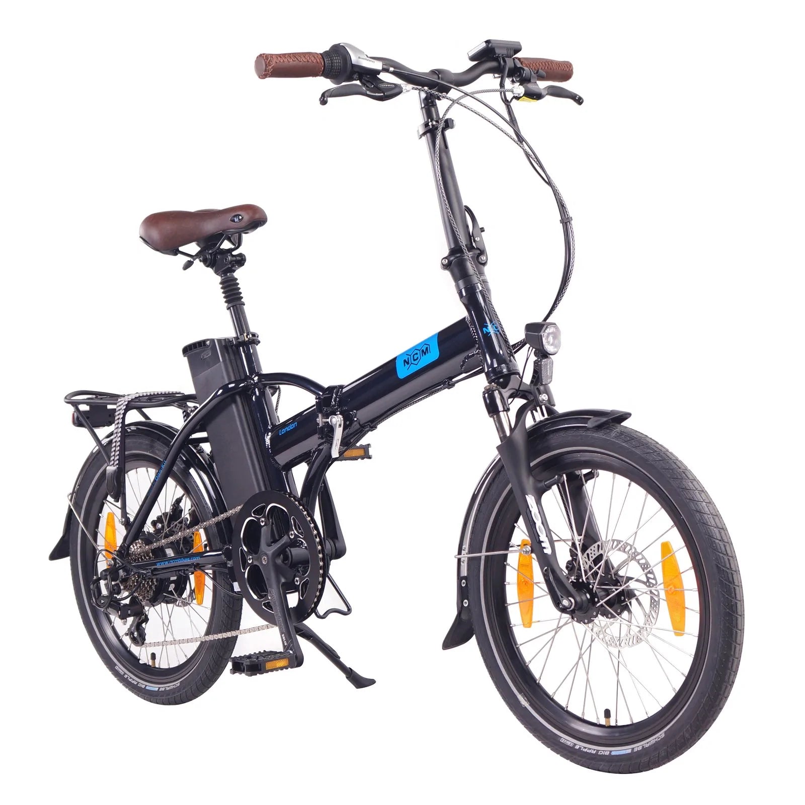 NCM London Folding E-Bike, 250W, 36V 15Ah 540Wh Battery, Size 20 | Leon Cycle Ebikes