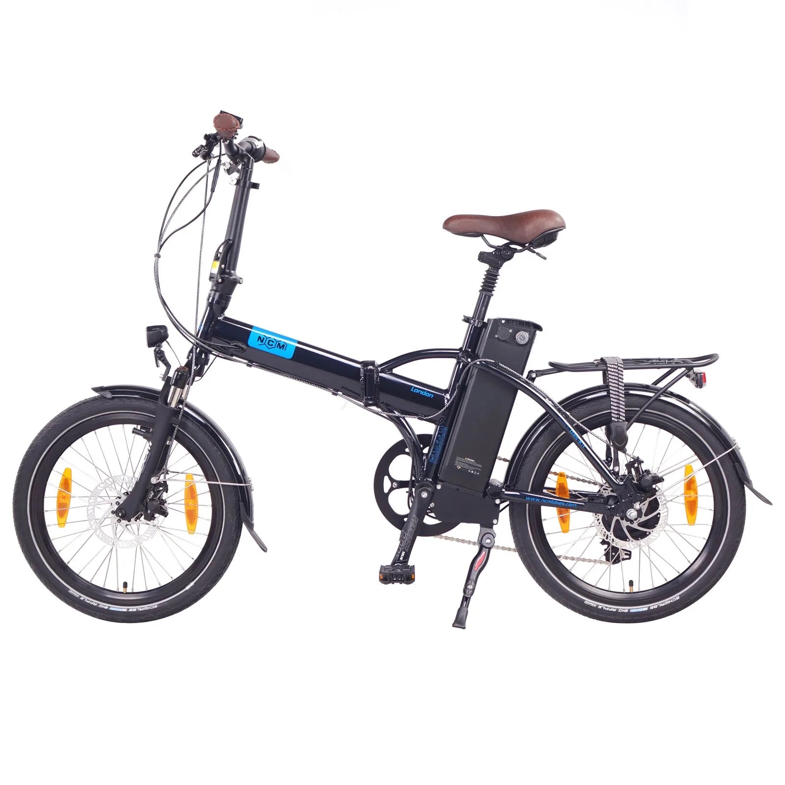 NCM London Folding E-Bike, 250W, 36V 15Ah 540Wh Battery, Size 20 | Leon Cycle Ebikes