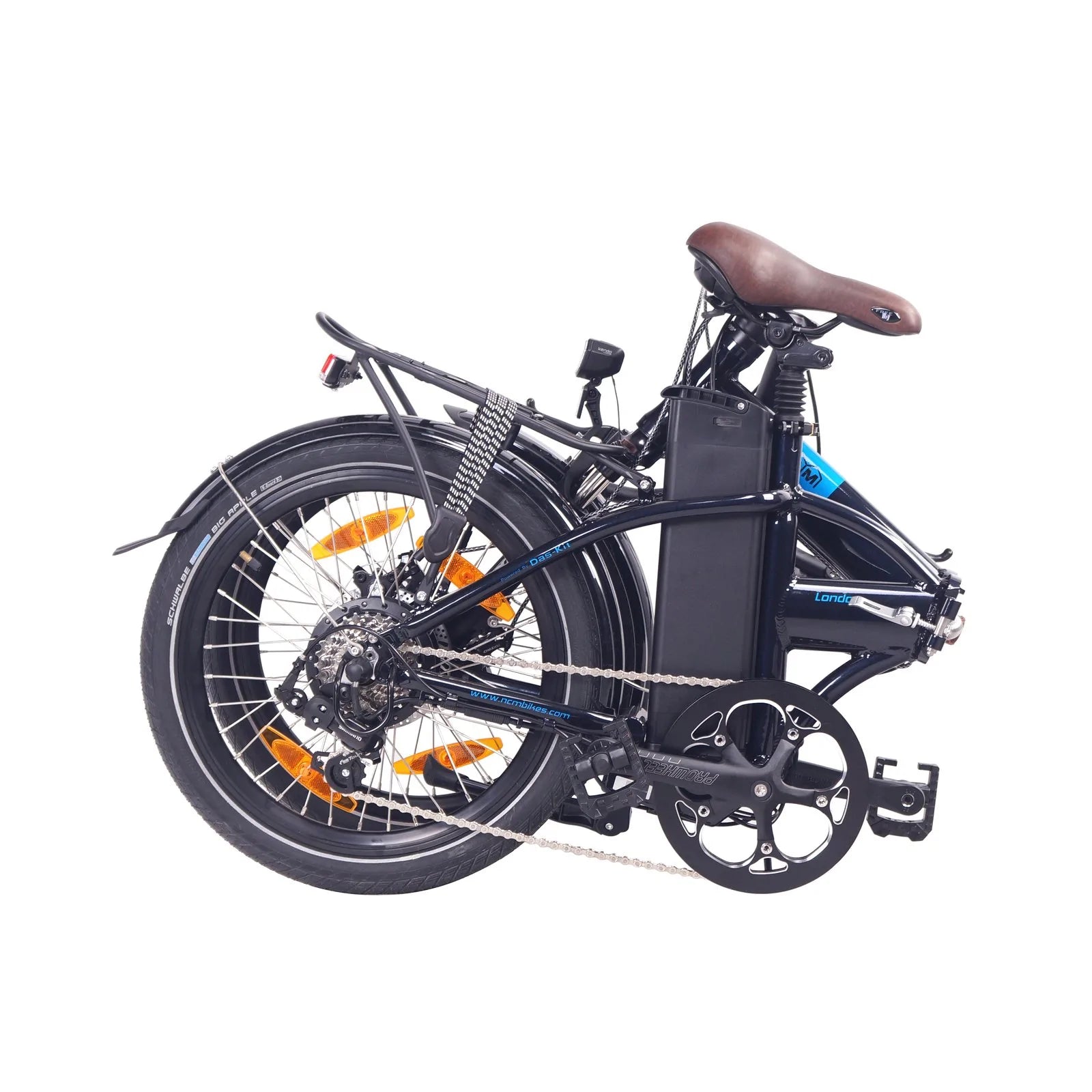 NCM London Folding E-Bike, 250W, 36V 15Ah 540Wh Battery, Size 20 | Leon Cycle Ebikes