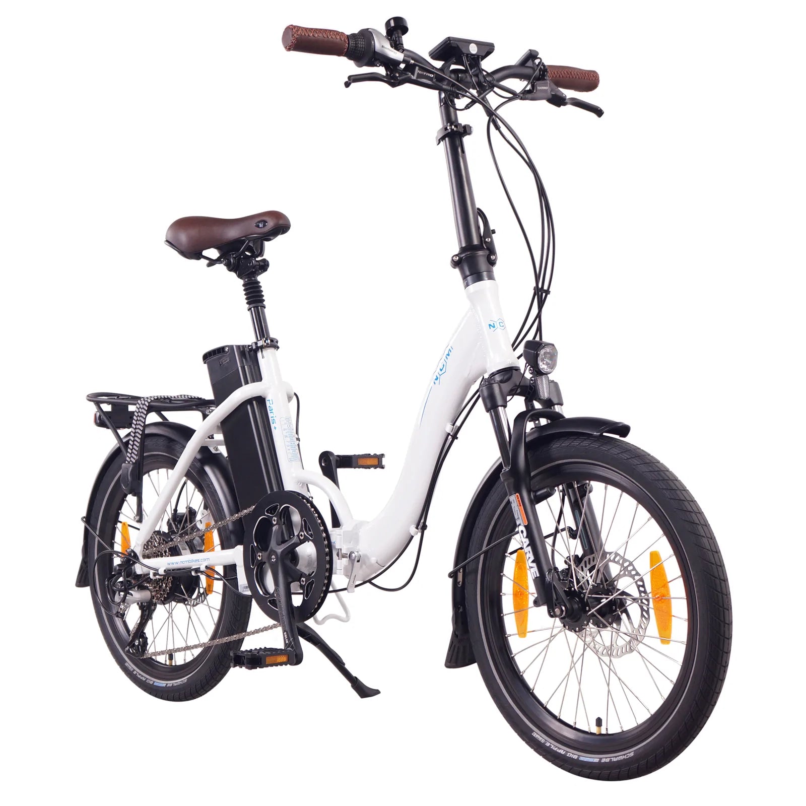 NCM Paris+ Folding E-Bike, 250W, 36V 19Ah 684Wh Battery, Size 20 | Leon Cycle Ebikes