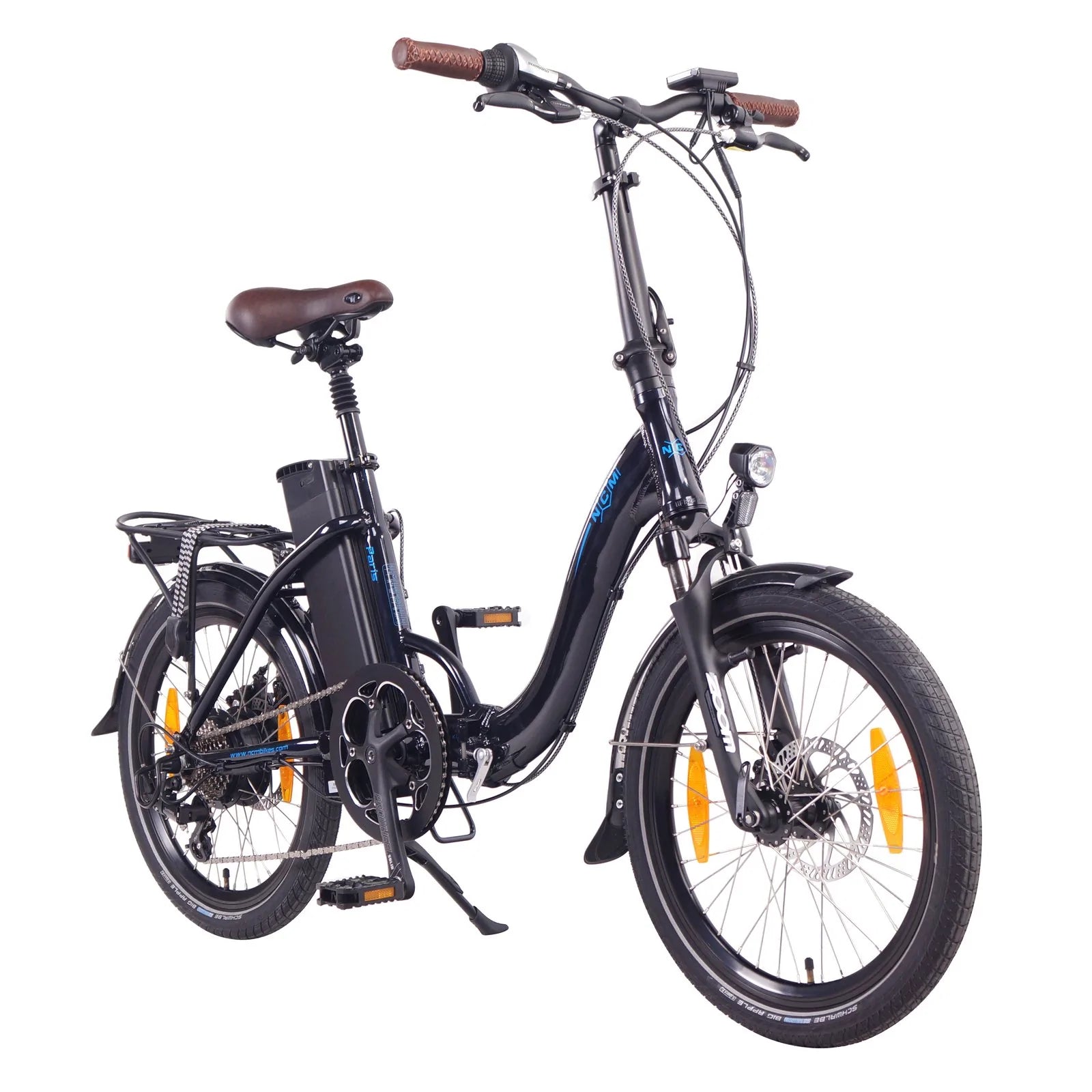 NCM Paris Folding E-Bike 250W 36V 15Ah 540Wh Battery Size 20 | Leon Cycle Ebikes