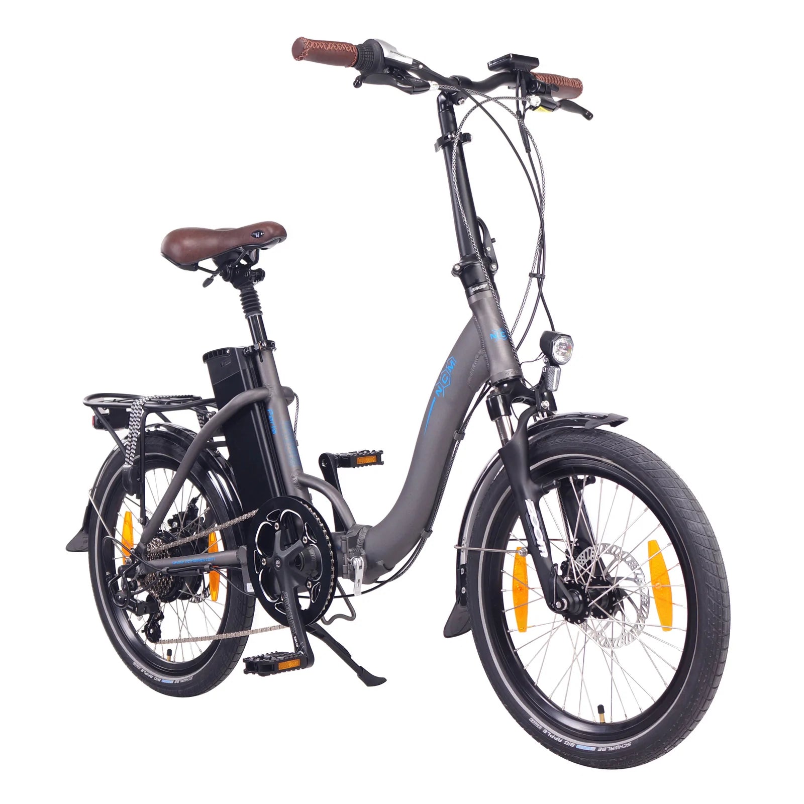 NCM Paris Folding E-Bike 250W 36V 15Ah 540Wh Battery Size 20 | Leon Cycle Ebikes