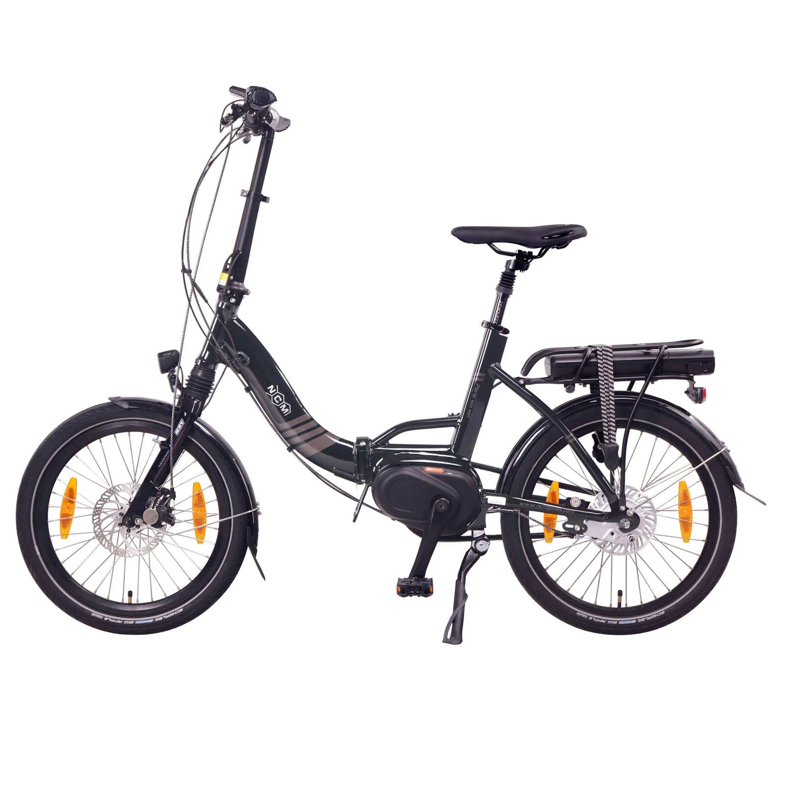 NCM Paris Max N8R Folding E-bike, 36V 14ah 540Wh battery (Black 20) | Leon Cycle Ebikes